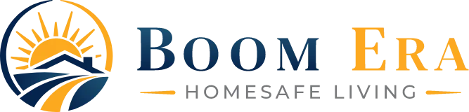 Boom Era Homesafe Living Logo Wide